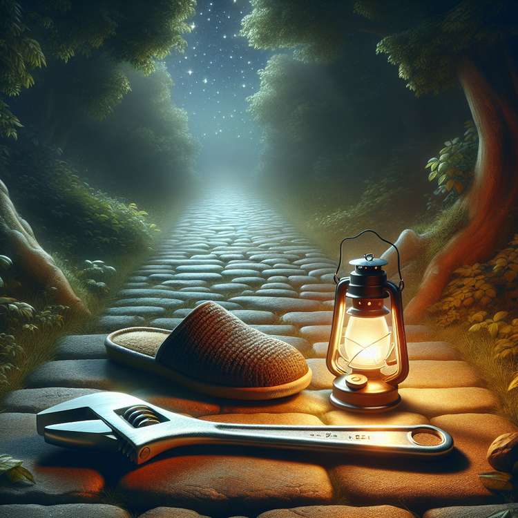 Symbolic Dream: Slipper, Spanner & Torch