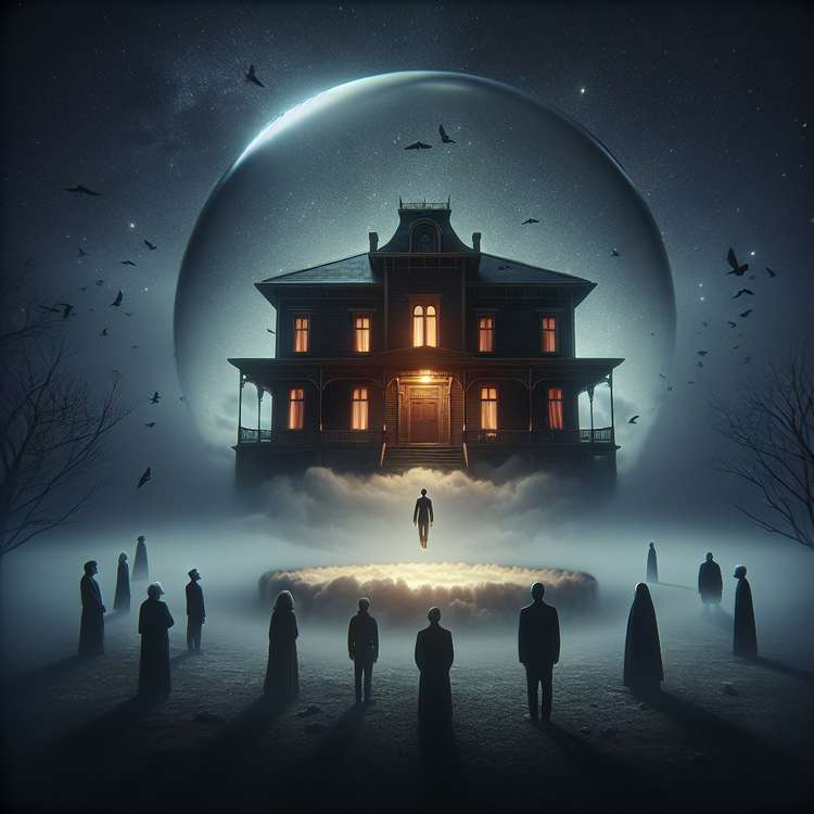 Symbolic Dream — Levitating House & Strangers