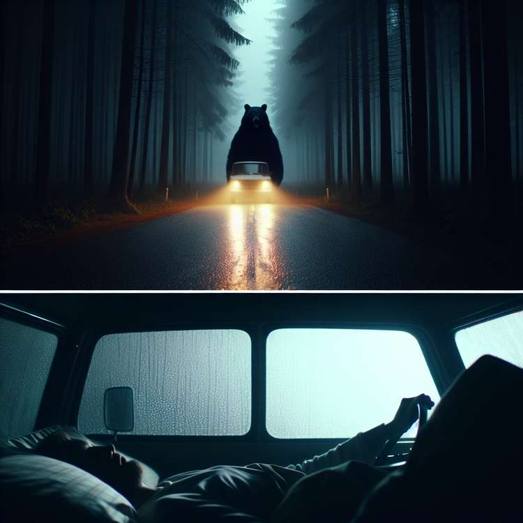 Nightmare — Driving in the Dark with a Bear