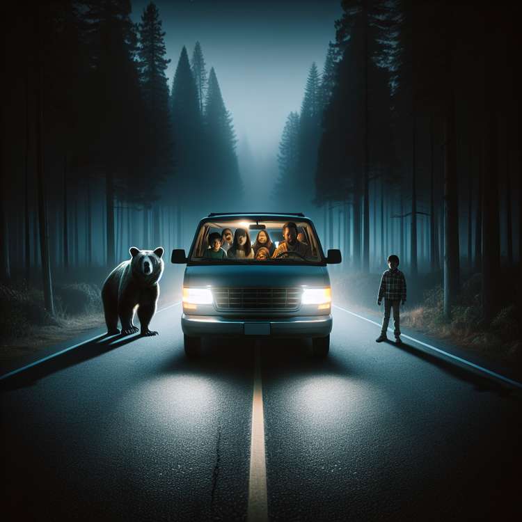 Nightmare: Driving with a Bear at Night